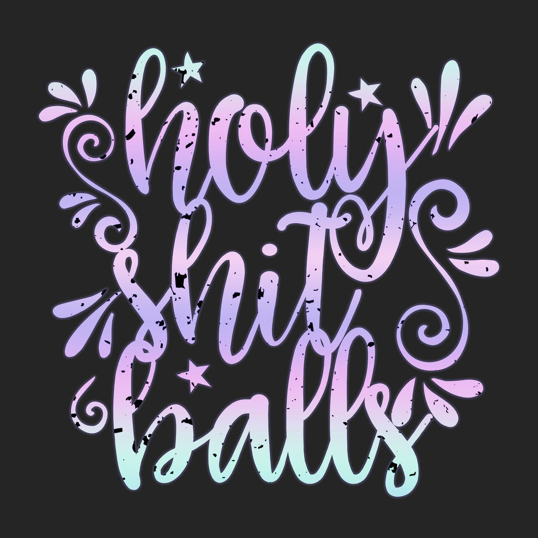 Profanity Fabric Panel 252 – full artwork close-up of the printed picture | Fabric by Missy Rose