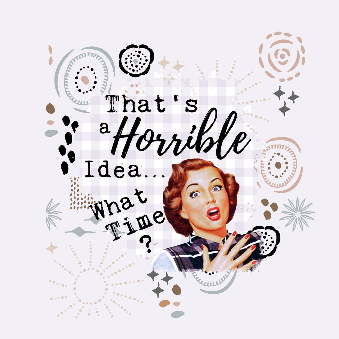 Profanity Fabric Panel 254 – full artwork close-up of the printed picture | Fabric by Missy Rose