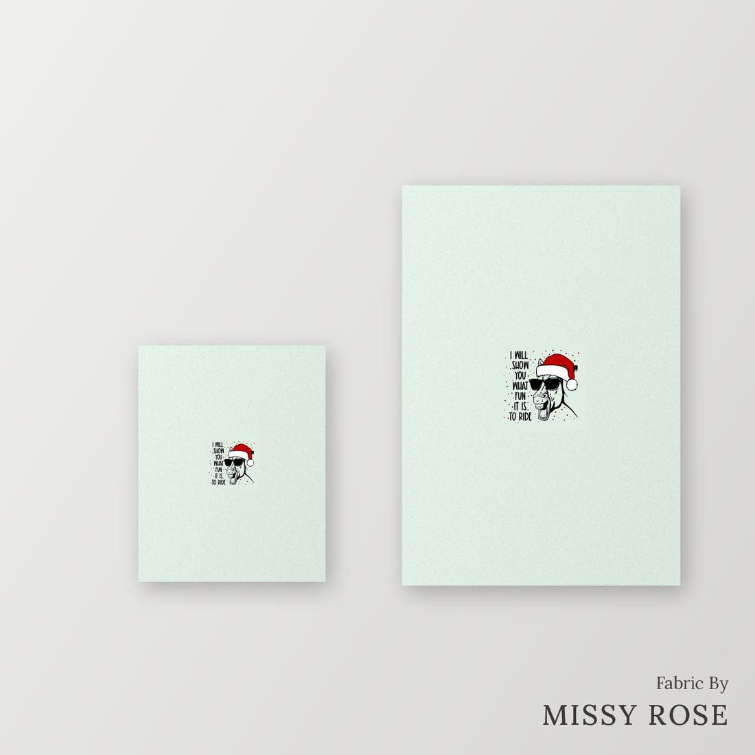 Profanity Fabric Panel 255 – universal and adult panel sizes side by side | Fabric by Missy Rose