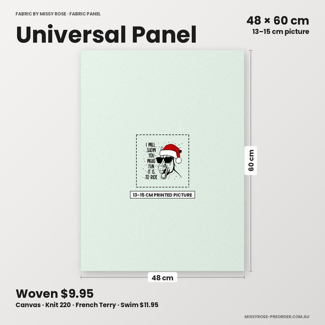 Profanity Fabric Panel 255 universal panel sizing – 13–15 cm printed picture on 48 × 60 cm fabric | Fabric by Missy Rose
