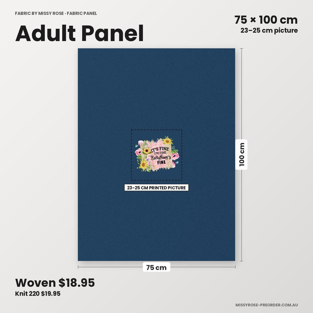 Profanity Fabric Panel 257 adult panel sizing – 23–25 cm printed picture on 75 × 100 cm fabric | Fabric by Missy Rose