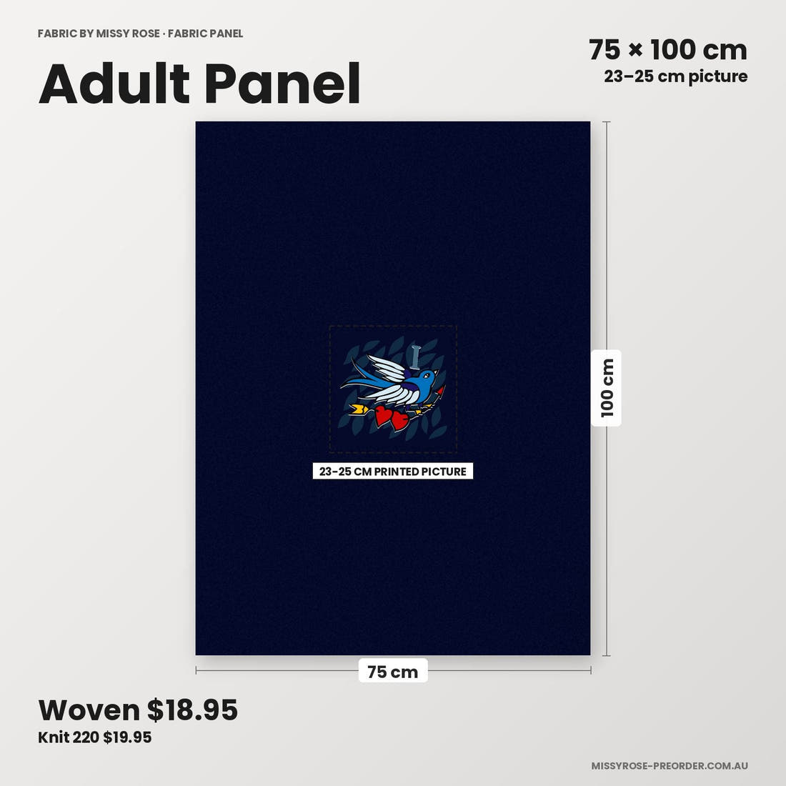 Profanity Fabric Panel 261 adult panel sizing – 23–25 cm printed picture on 75 × 100 cm fabric | Fabric by Missy Rose
