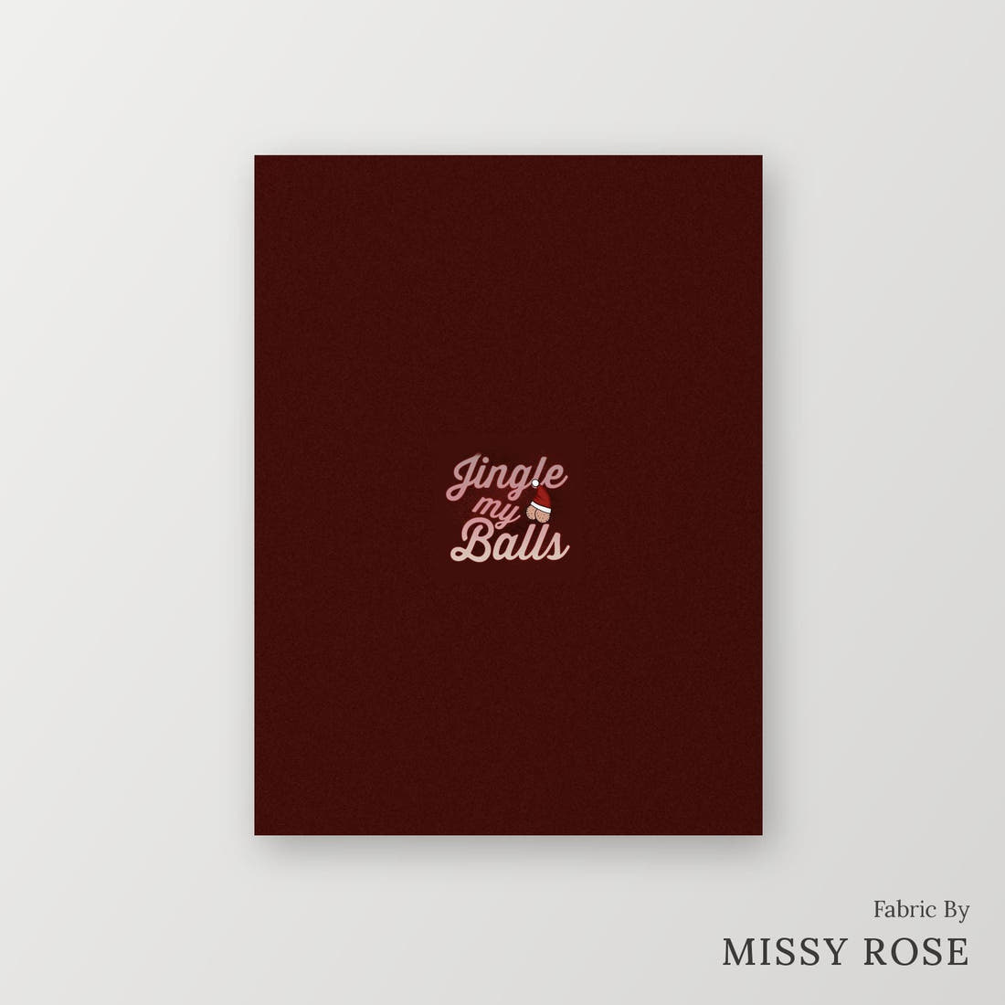 Profanity Fabric Panel 266 – printed fabric panel with centred picture, custom printed to order | Fabric by Missy Rose