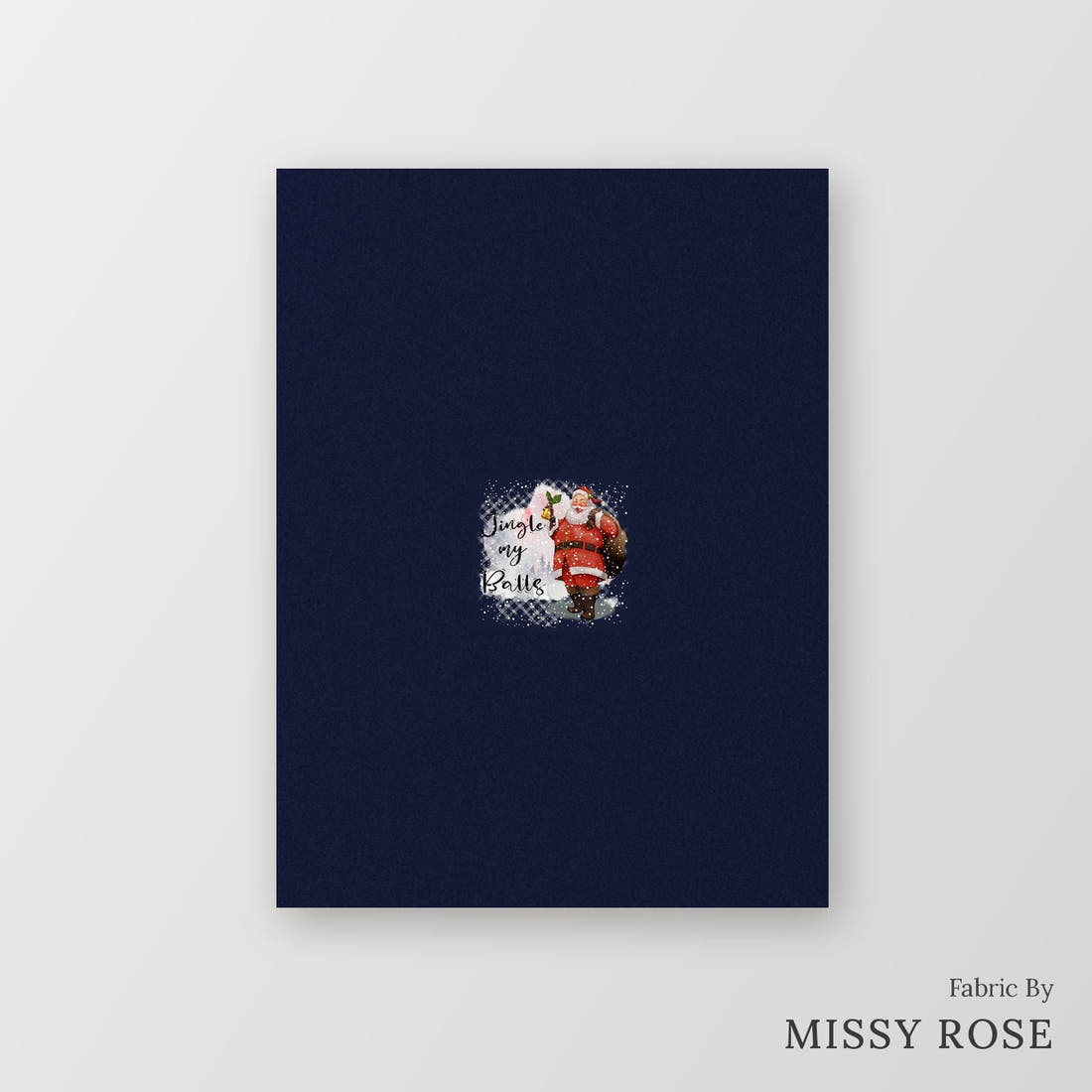 Profanity Fabric Panel 267 – printed fabric panel with centred picture, custom printed to order | Fabric by Missy Rose