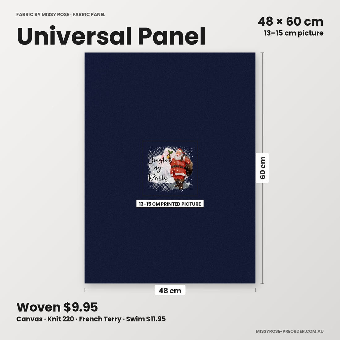 Profanity Fabric Panel 267 universal panel sizing – 13–15 cm printed picture on 48 × 60 cm fabric | Fabric by Missy Rose