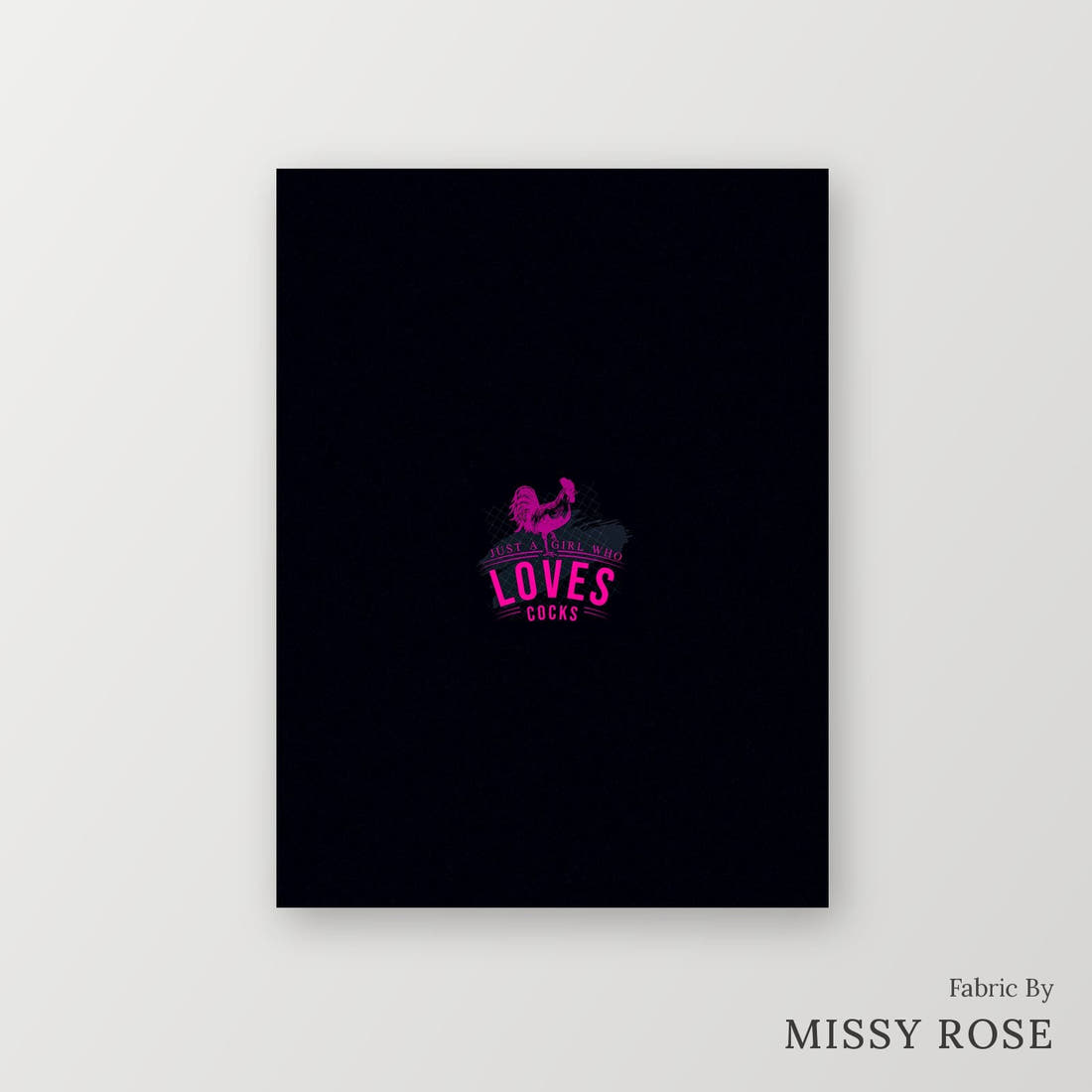 Profanity Fabric Panel 268 – printed fabric panel with centred picture, custom printed to order | Fabric by Missy Rose