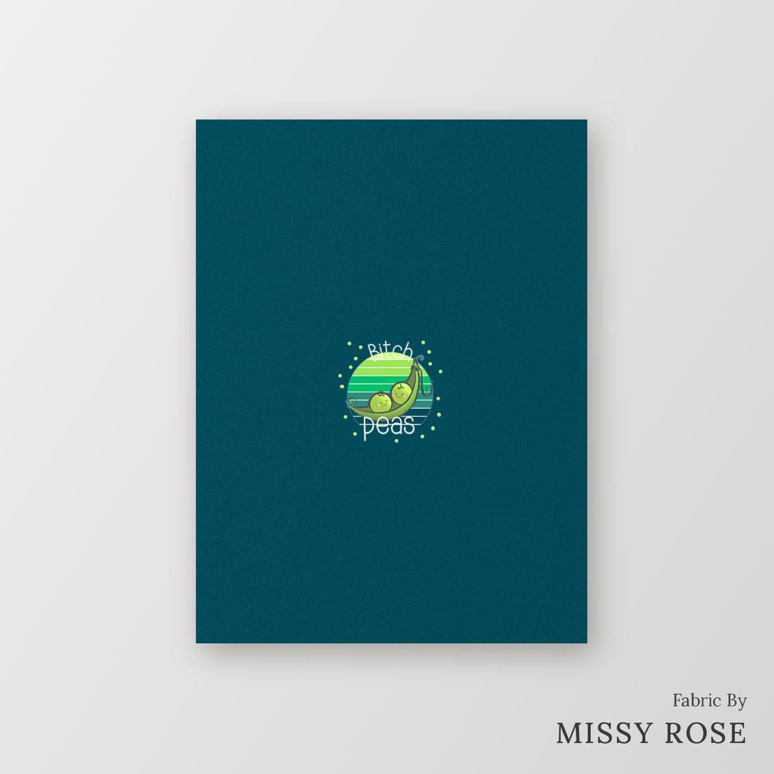 Profanity Fabric Panel 27 – printed fabric panel with centred picture, custom printed to order | Fabric by Missy Rose