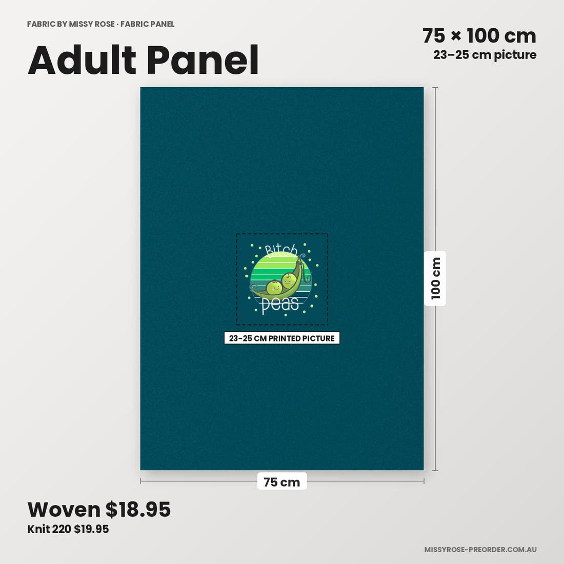 Profanity Fabric Panel 27 adult panel sizing – 23–25 cm printed picture on 75 × 100 cm fabric | Fabric by Missy Rose