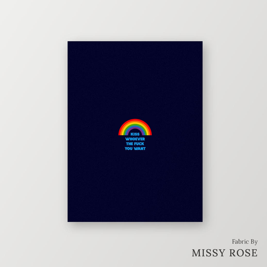 Profanity Fabric Panel 270 – printed fabric panel with centred picture, custom printed to order | Fabric by Missy Rose