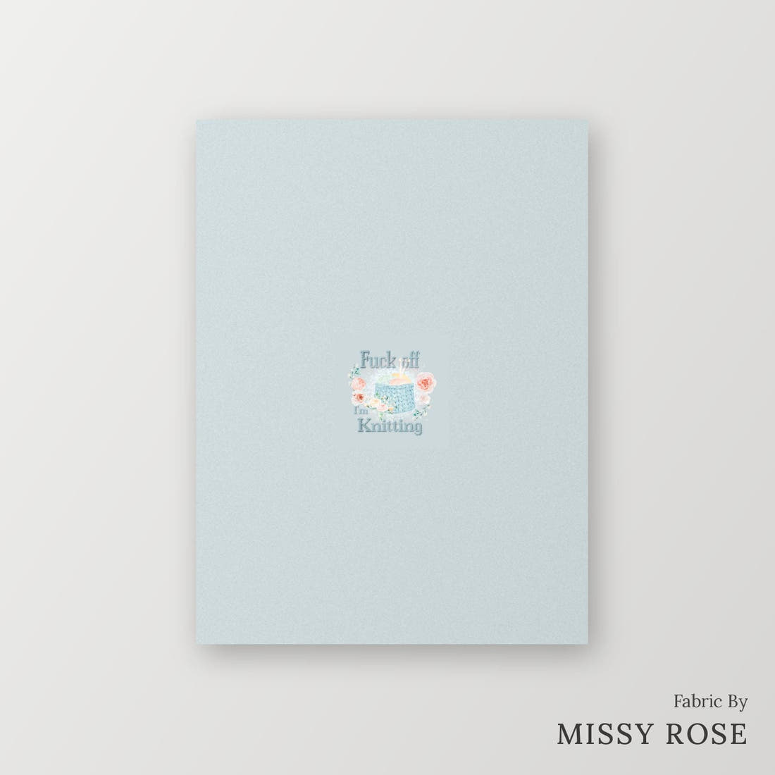 Profanity Fabric Panel 271 – printed fabric panel with centred picture, custom printed to order | Fabric by Missy Rose