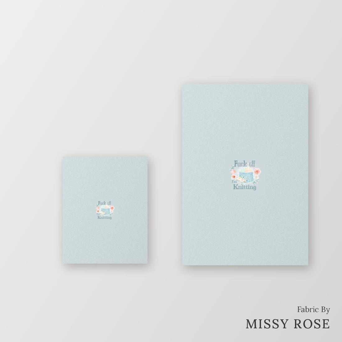 Profanity Fabric Panel 271 – universal and adult panel sizes side by side | Fabric by Missy Rose