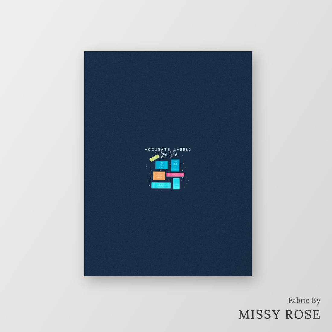 Profanity Fabric Panel 272 – printed fabric panel with centred picture, custom printed to order | Fabric by Missy Rose
