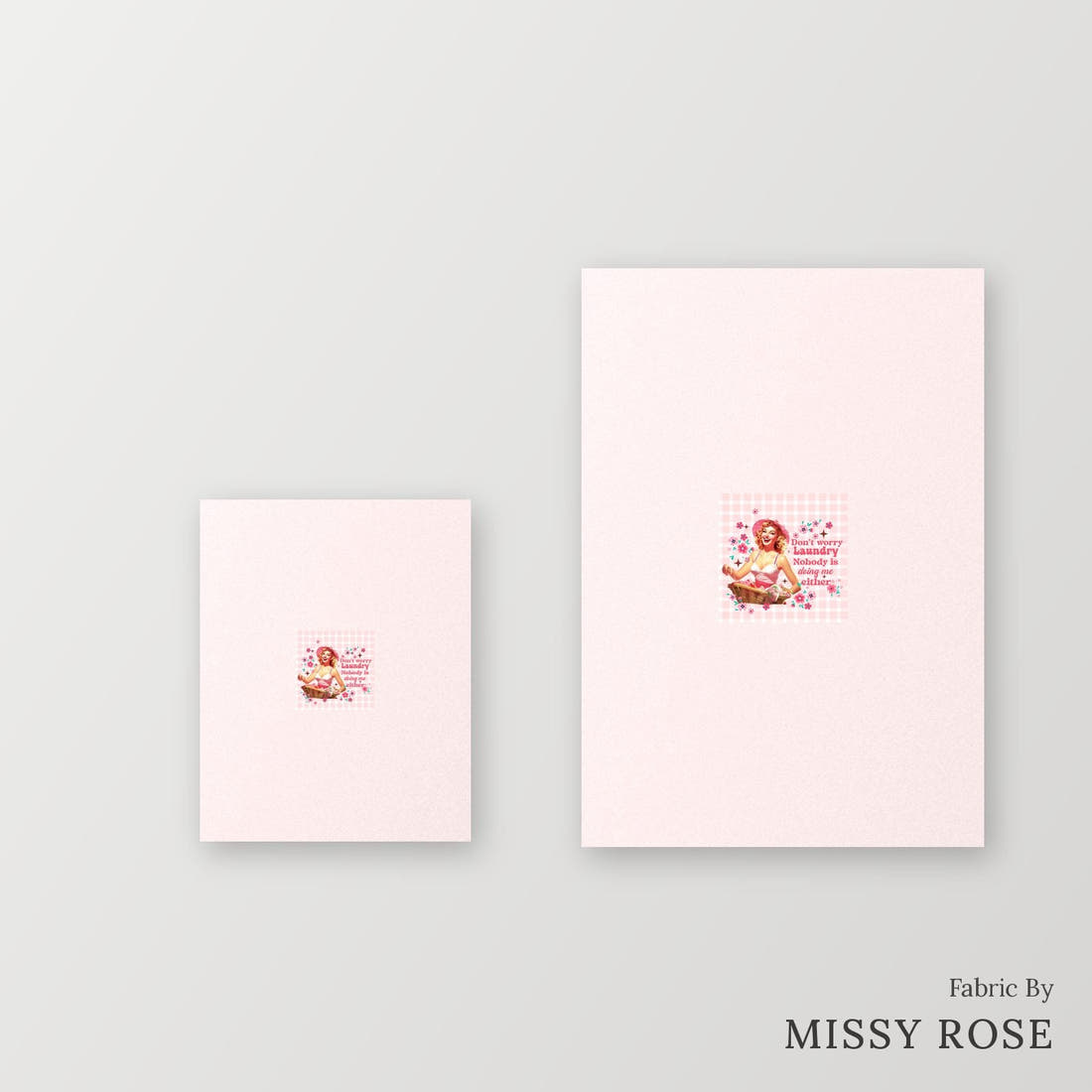 Profanity Fabric Panel 273 – universal and adult panel sizes side by side | Fabric by Missy Rose