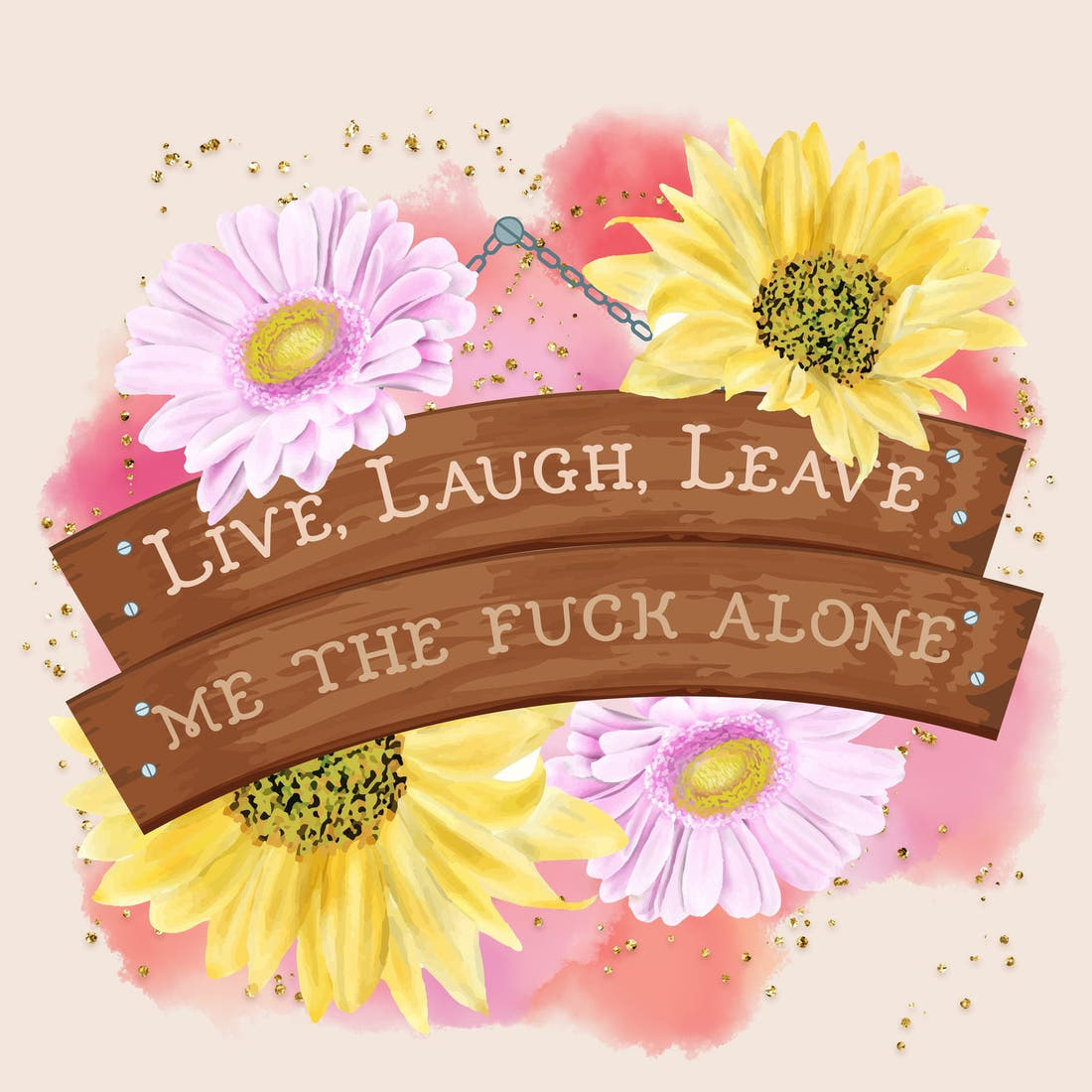Profanity Fabric Panel 274 – full artwork close-up of the printed picture | Fabric by Missy Rose