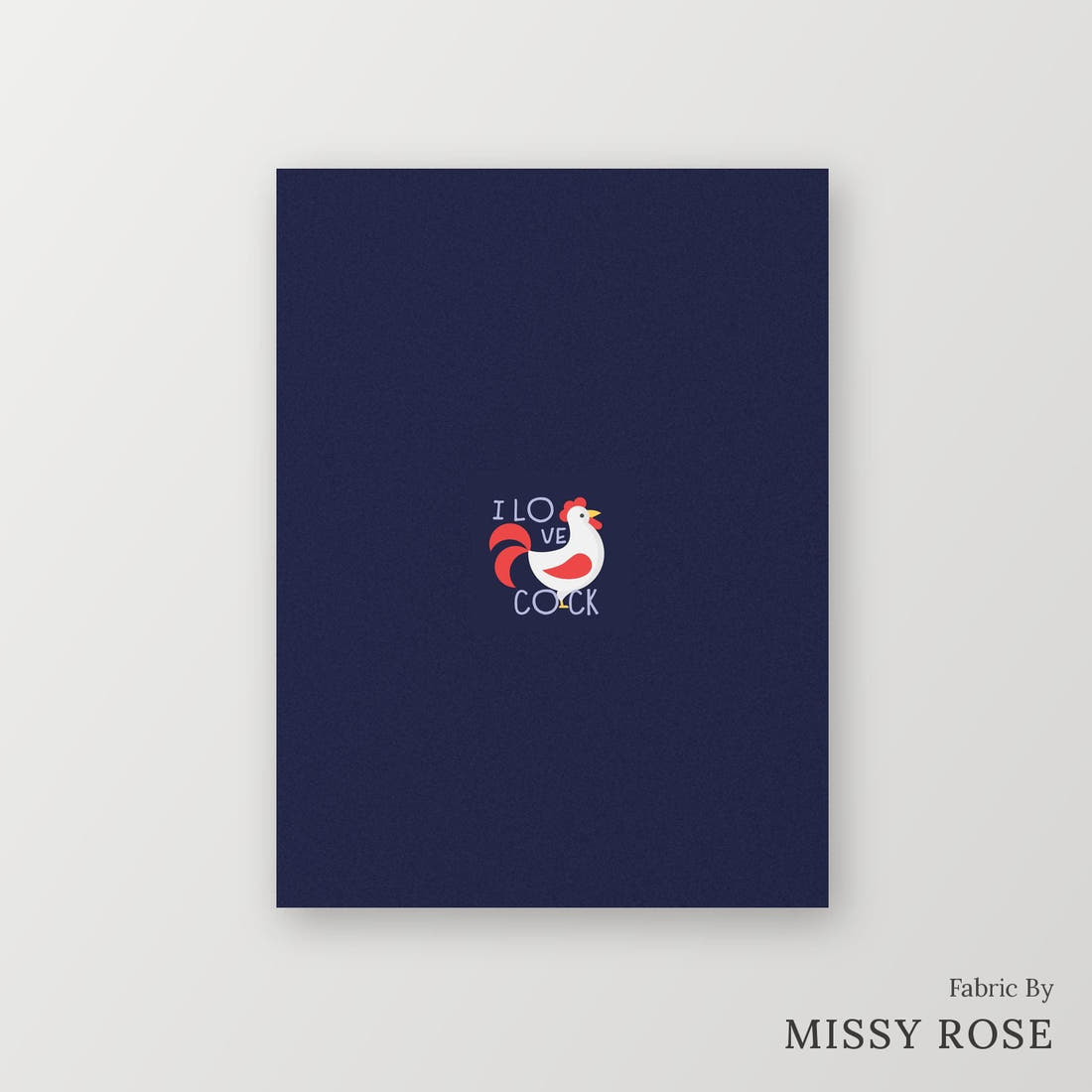 Profanity Fabric Panel 284 – printed fabric panel with centred picture, custom printed to order | Fabric by Missy Rose