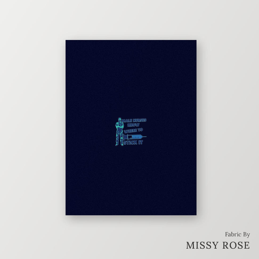 Profanity Fabric Panel 287 – printed fabric panel with centred picture, custom printed to order | Fabric by Missy Rose