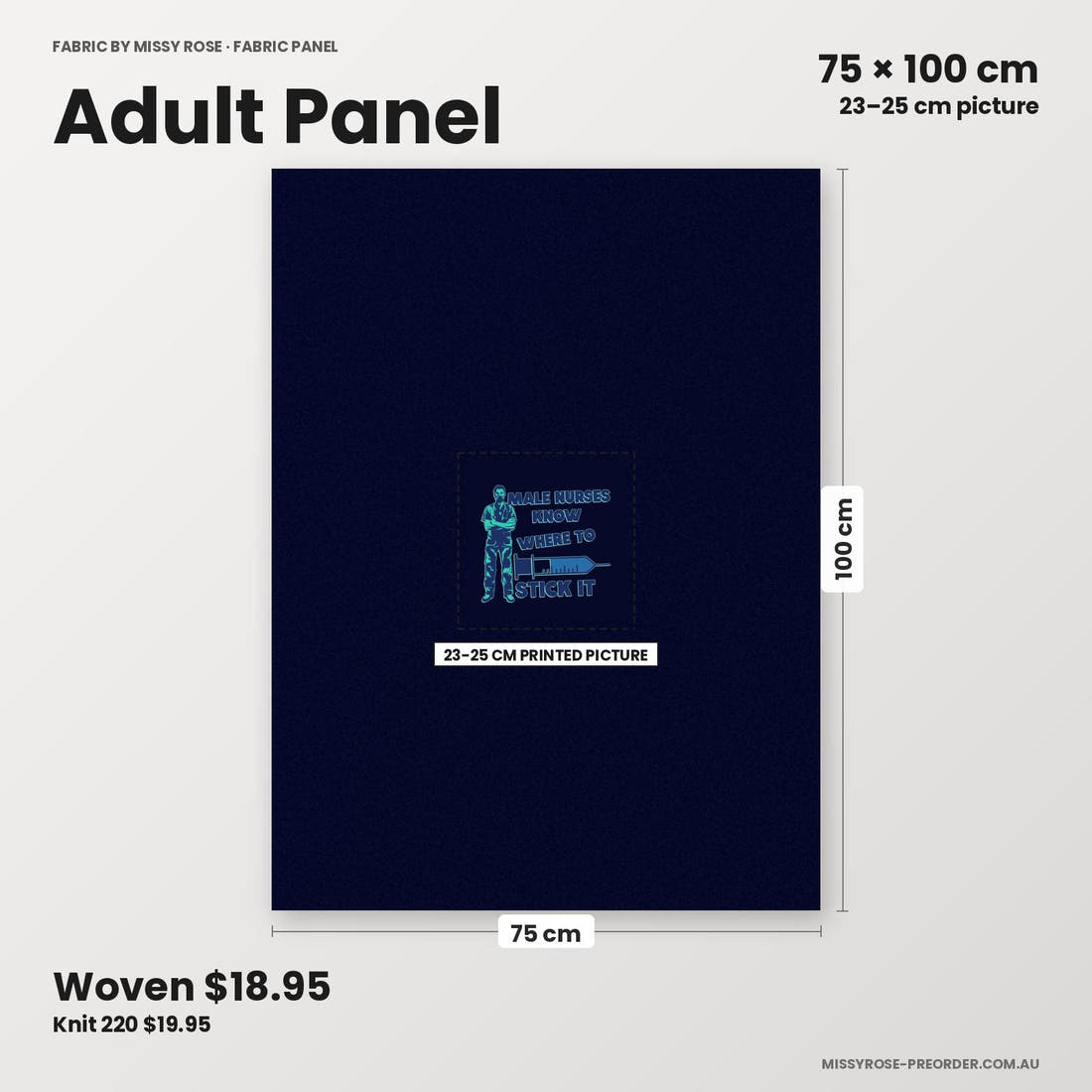 Profanity Fabric Panel 287 adult panel sizing – 23–25 cm printed picture on 75 × 100 cm fabric | Fabric by Missy Rose