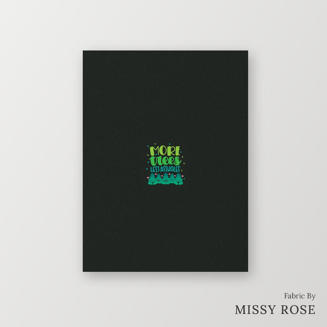 Profanity Fabric Panel 289 – printed fabric panel with centred picture, custom printed to order | Fabric by Missy Rose