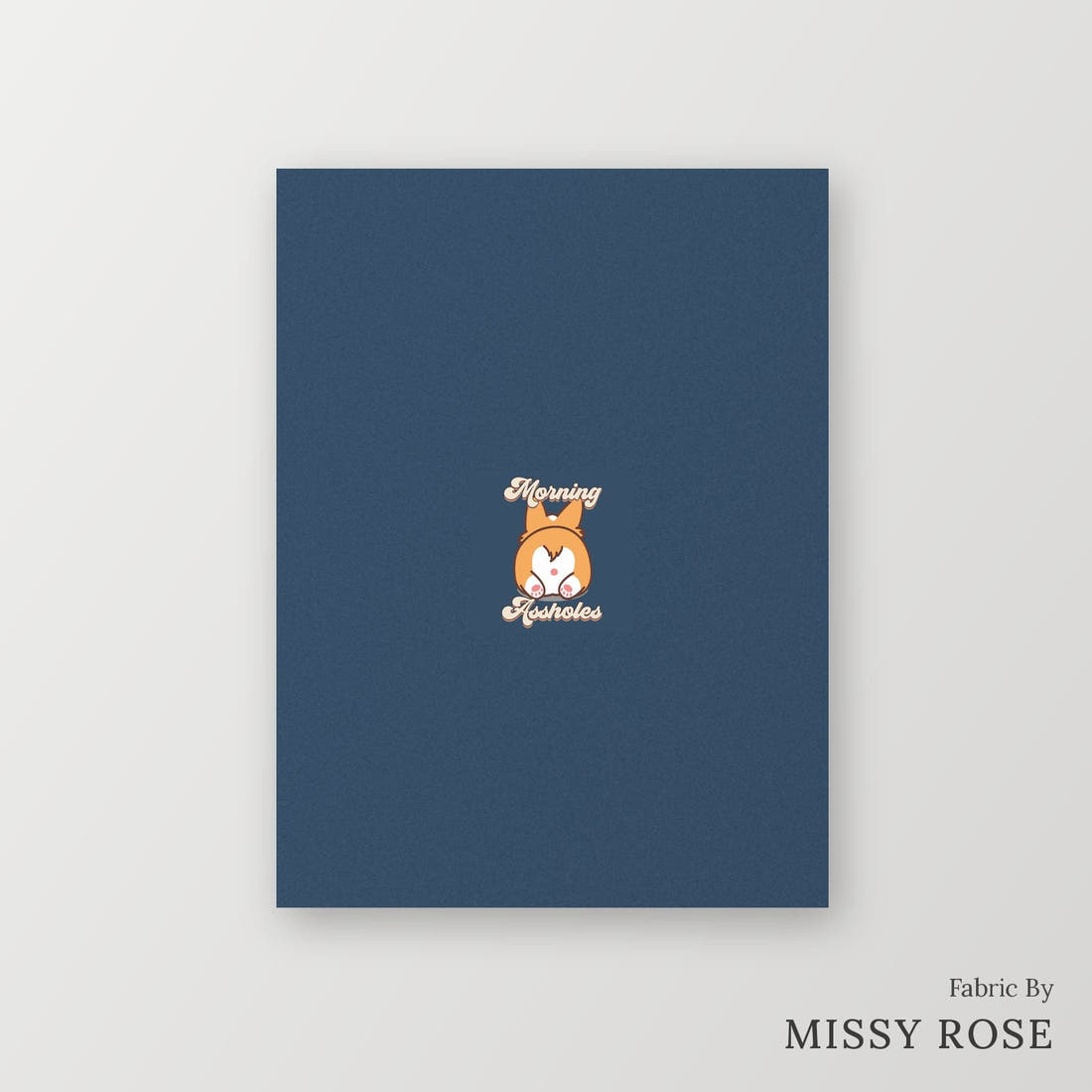 Profanity Fabric Panel 290 – printed fabric panel with centred picture, custom printed to order | Fabric by Missy Rose