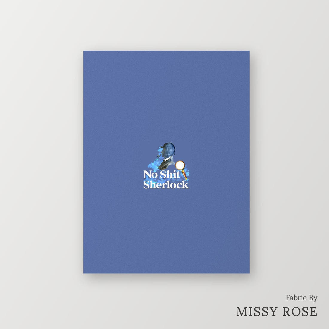 Profanity Fabric Panel 293 – printed fabric panel with centred picture, custom printed to order | Fabric by Missy Rose