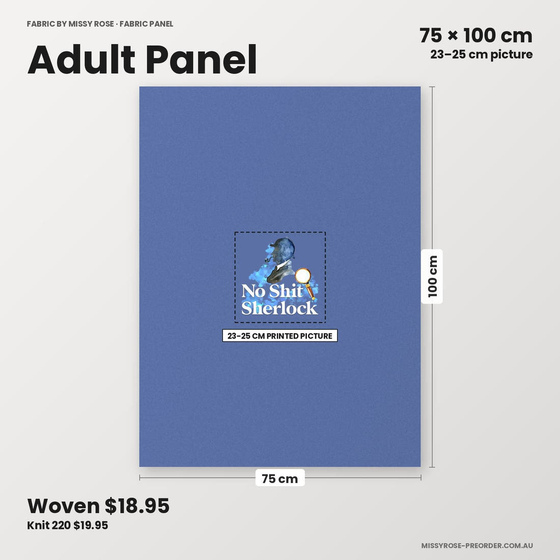 Profanity Fabric Panel 293 adult panel sizing – 23–25 cm printed picture on 75 × 100 cm fabric | Fabric by Missy Rose