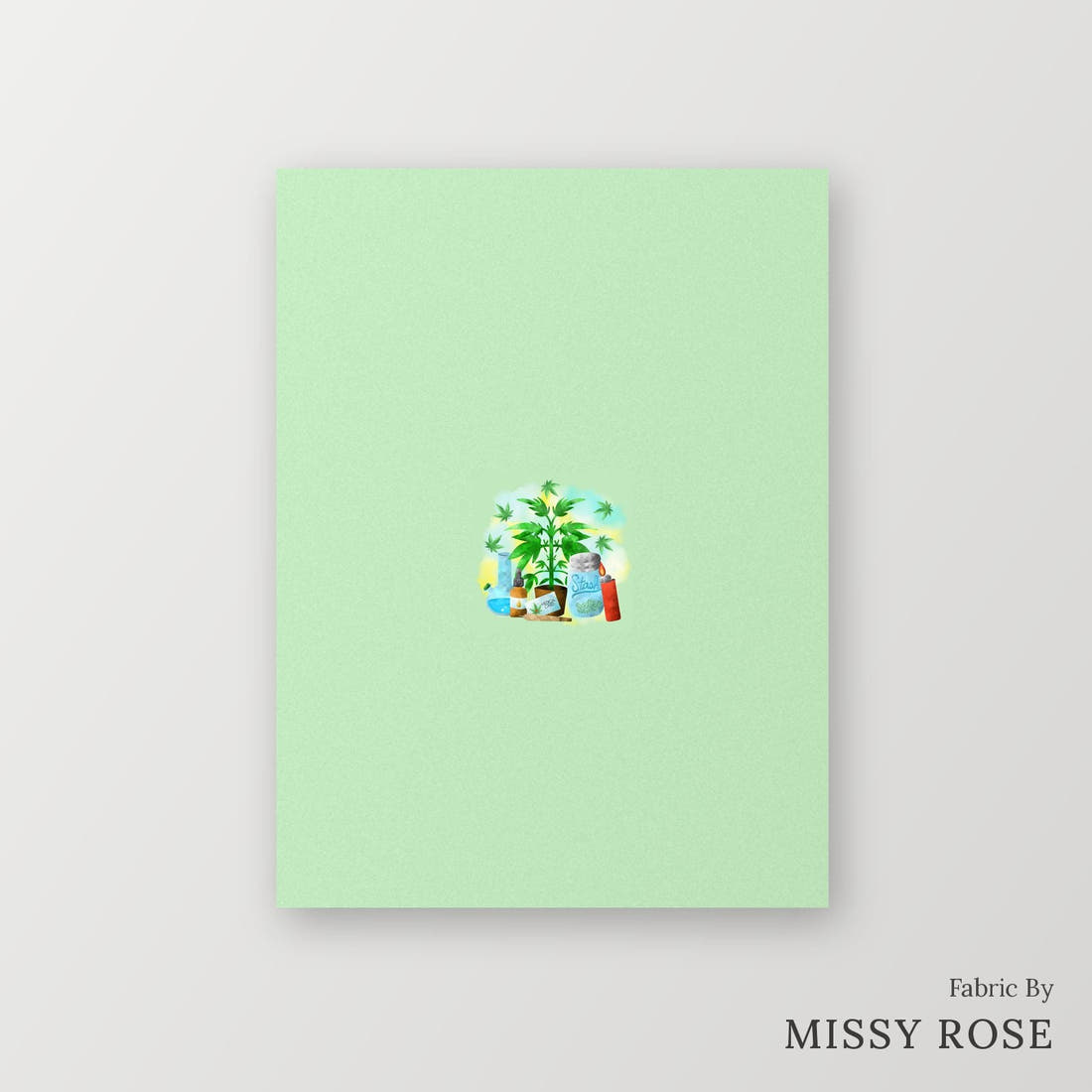 Profanity Fabric Panel 298 – printed fabric panel with centred picture, custom printed to order | Fabric by Missy Rose