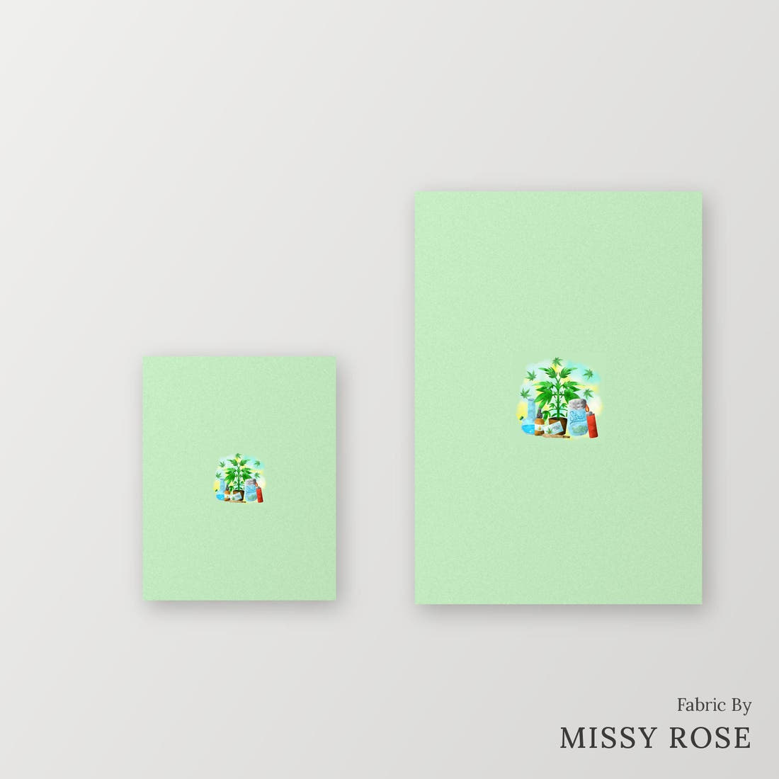 Profanity Fabric Panel 298 – universal and adult panel sizes side by side | Fabric by Missy Rose