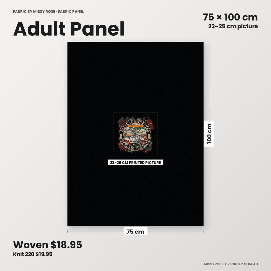 Profanity Fabric Panel 302 adult panel sizing – 23–25 cm printed picture on 75 × 100 cm fabric | Fabric by Missy Rose