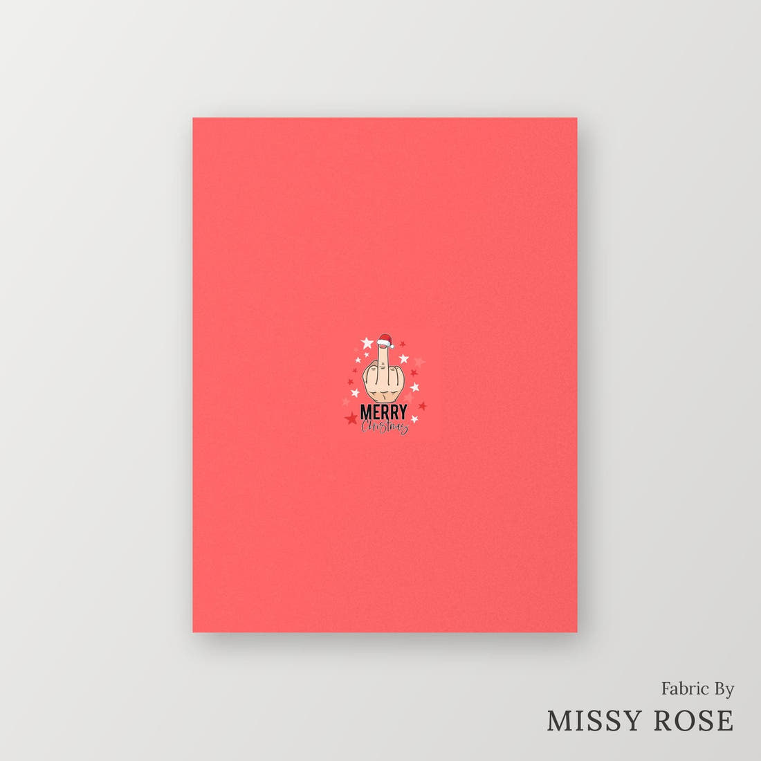 Profanity Fabric Panel 306 – printed fabric panel with centred picture, custom printed to order | Fabric by Missy Rose