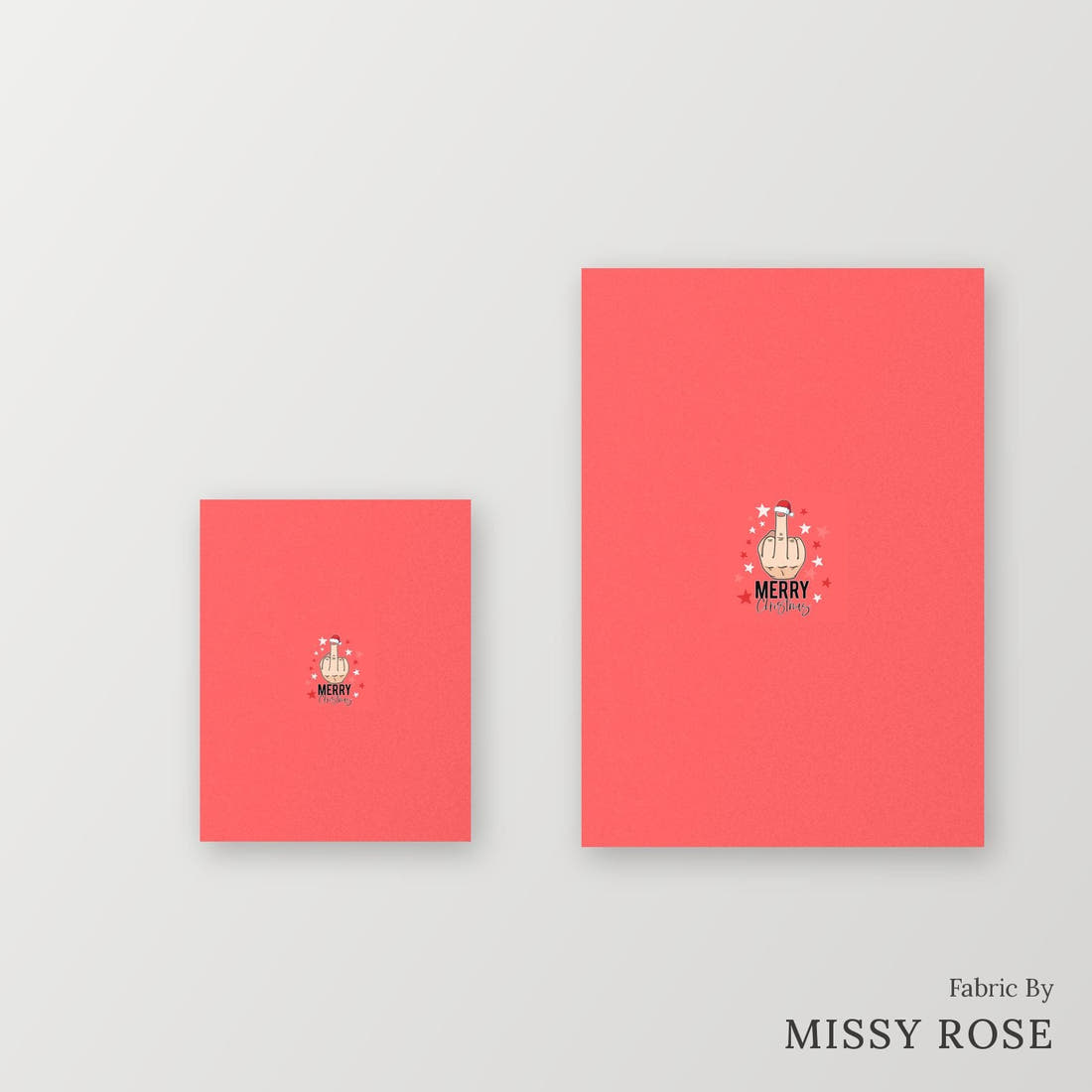 Profanity Fabric Panel 306 – universal and adult panel sizes side by side | Fabric by Missy Rose