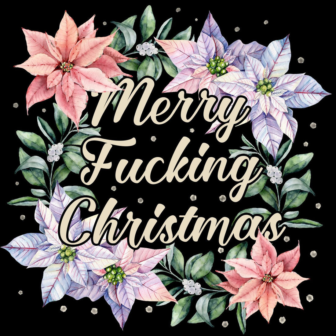 Profanity Fabric Panel 307 – full artwork close-up of the printed picture | Fabric by Missy Rose