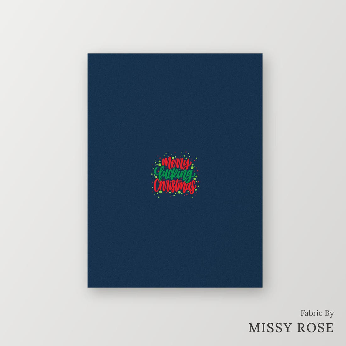 Profanity Fabric Panel 308 – printed fabric panel with centred picture, custom printed to order | Fabric by Missy Rose