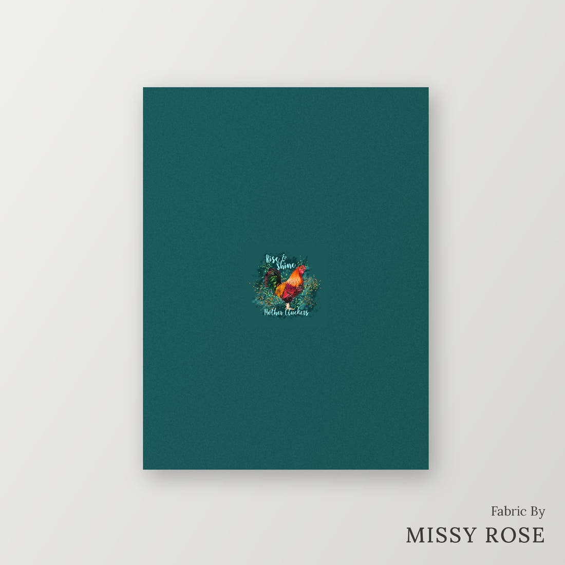 Profanity Fabric Panel 312 – printed fabric panel with centred picture, custom printed to order | Fabric by Missy Rose