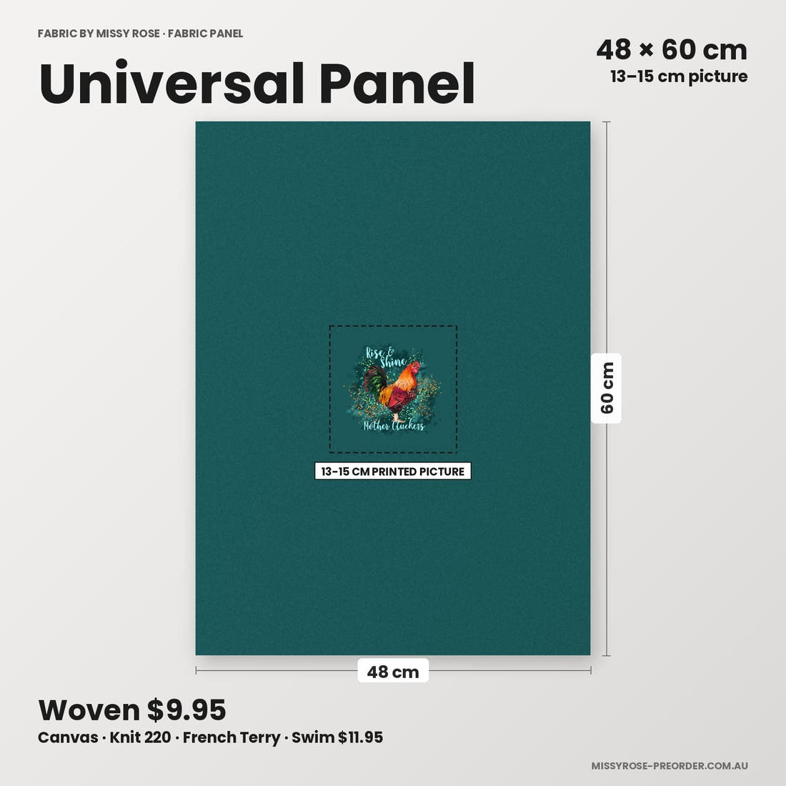 Profanity Fabric Panel 312 universal panel sizing – 13–15 cm printed picture on 48 × 60 cm fabric | Fabric by Missy Rose