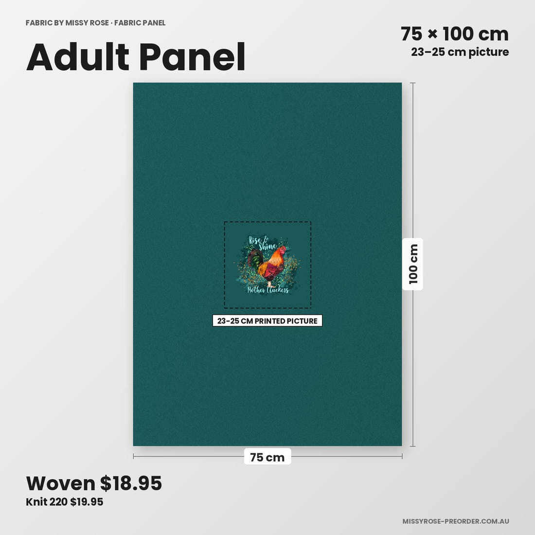 Profanity Fabric Panel 312 adult panel sizing – 23–25 cm printed picture on 75 × 100 cm fabric | Fabric by Missy Rose