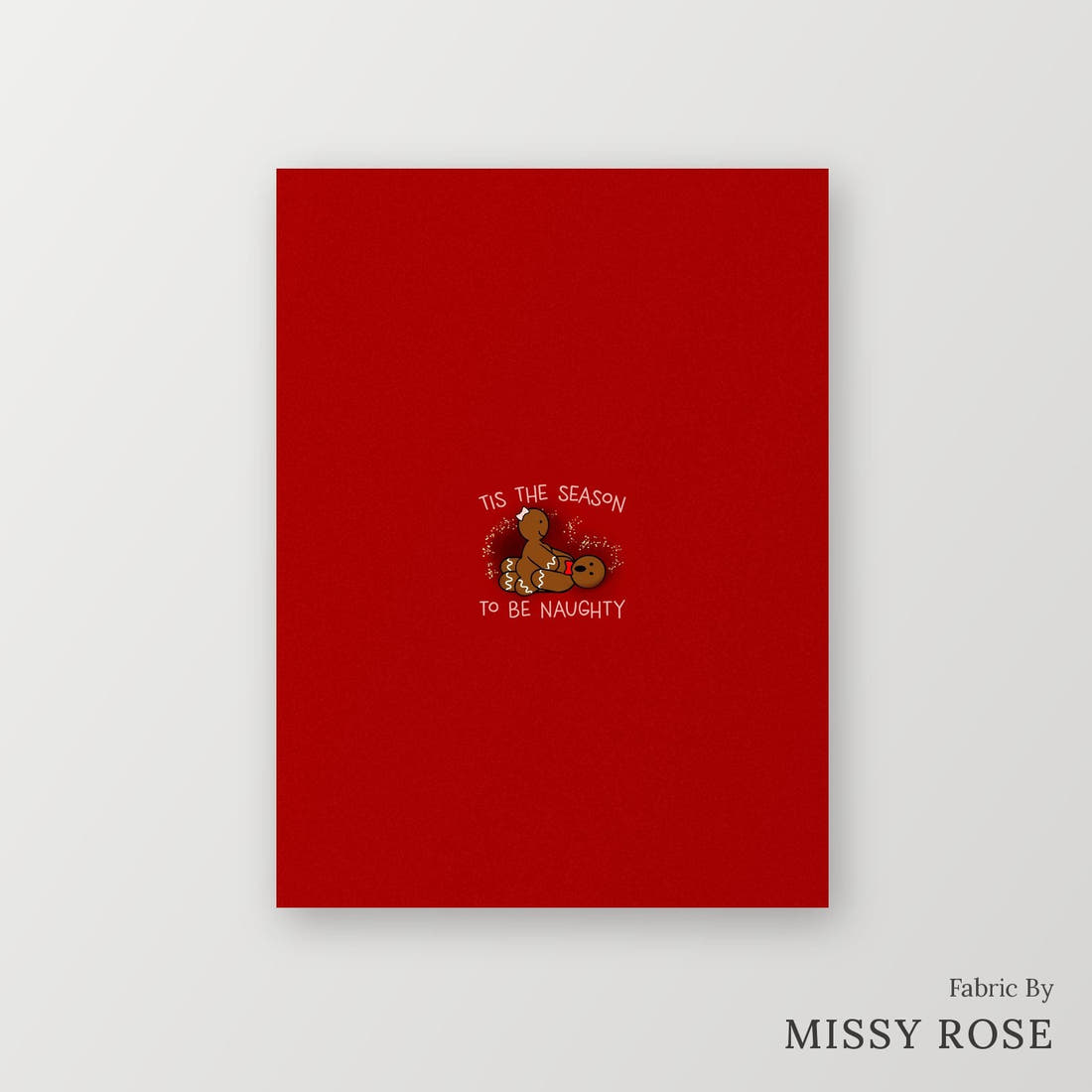 Profanity Fabric Panel 317 – printed fabric panel with centred picture, custom printed to order | Fabric by Missy Rose