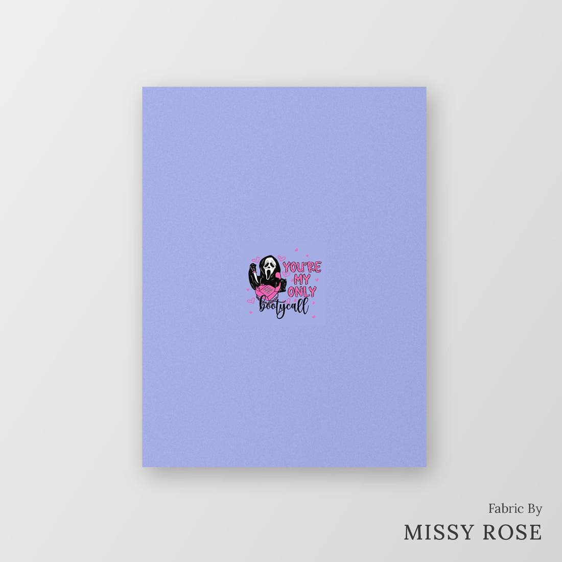 Profanity Fabric Panel 32 – printed fabric panel with centred picture, custom printed to order | Fabric by Missy Rose