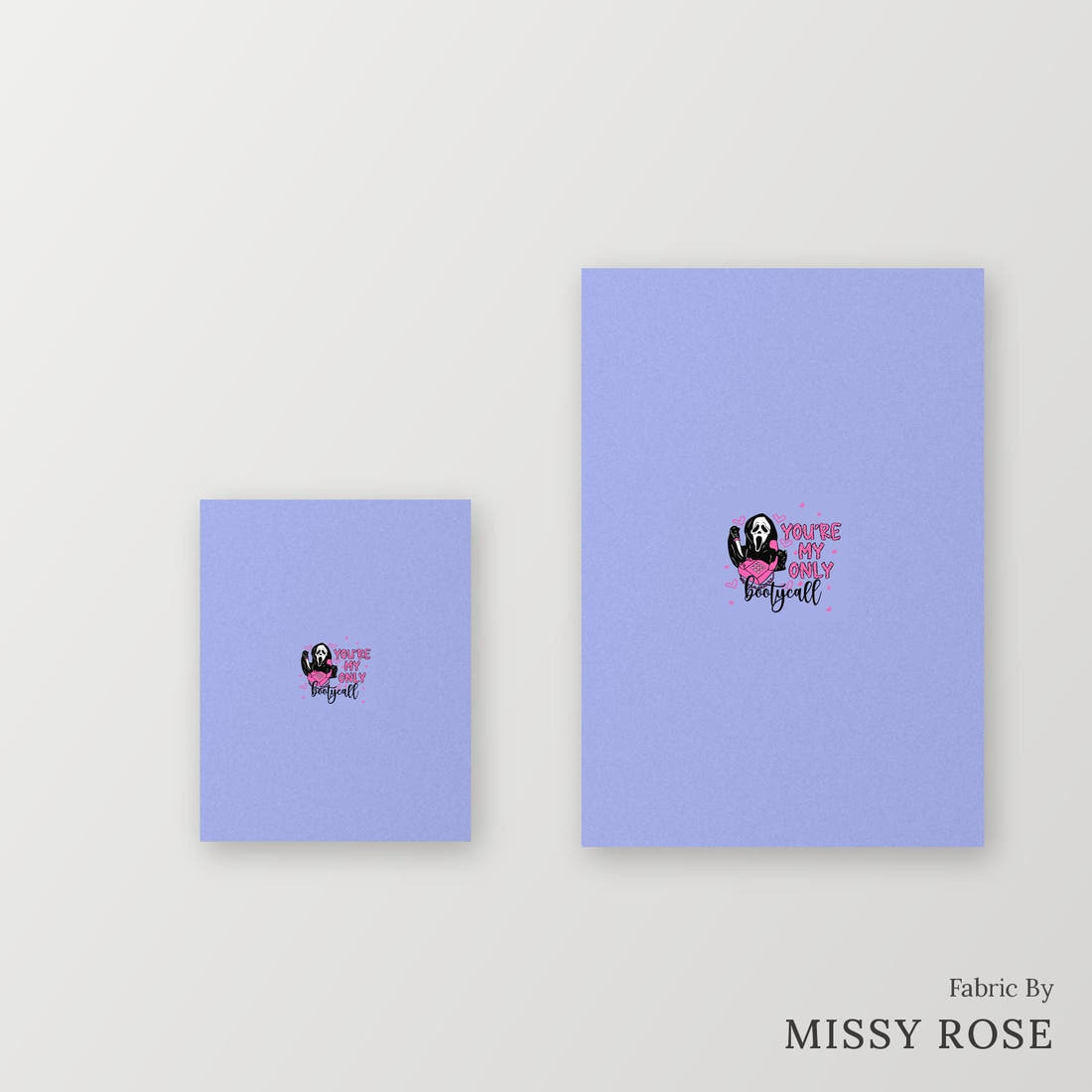 Profanity Fabric Panel 32 – universal and adult panel sizes side by side | Fabric by Missy Rose