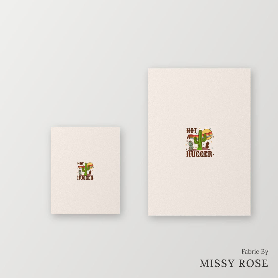 Profanity Fabric Panel 321 – universal and adult panel sizes side by side | Fabric by Missy Rose