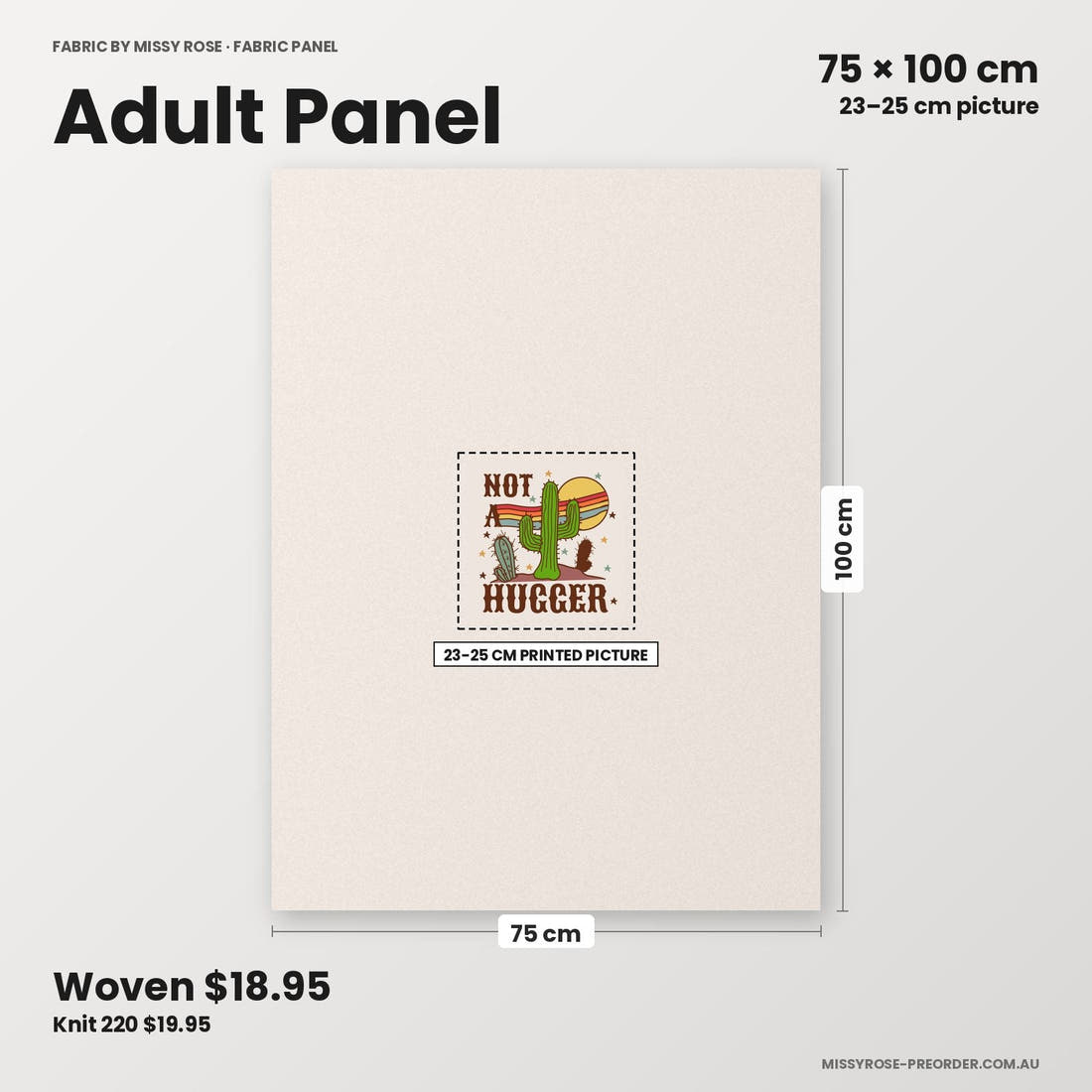 Profanity Fabric Panel 321 adult panel sizing – 23–25 cm printed picture on 75 × 100 cm fabric | Fabric by Missy Rose