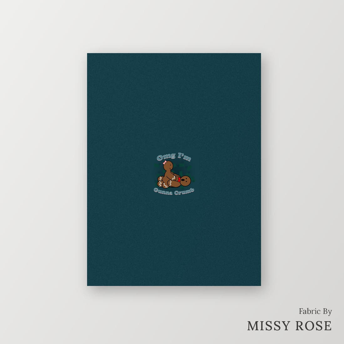 Profanity Fabric Panel 322 – printed fabric panel with centred picture, custom printed to order | Fabric by Missy Rose