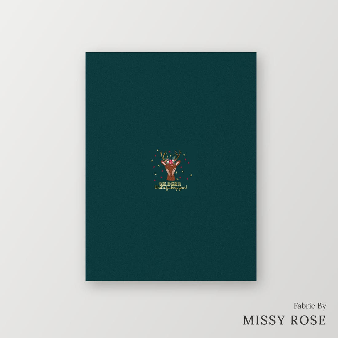 Profanity Fabric Panel 327 – printed fabric panel with centred picture, custom printed to order | Fabric by Missy Rose