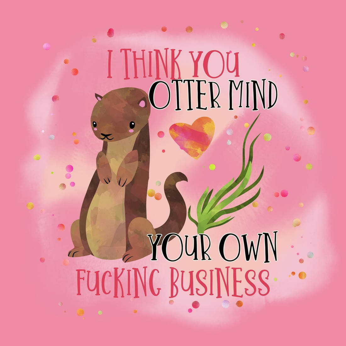 Profanity Fabric Panel 328 – full artwork close-up of the printed picture | Fabric by Missy Rose