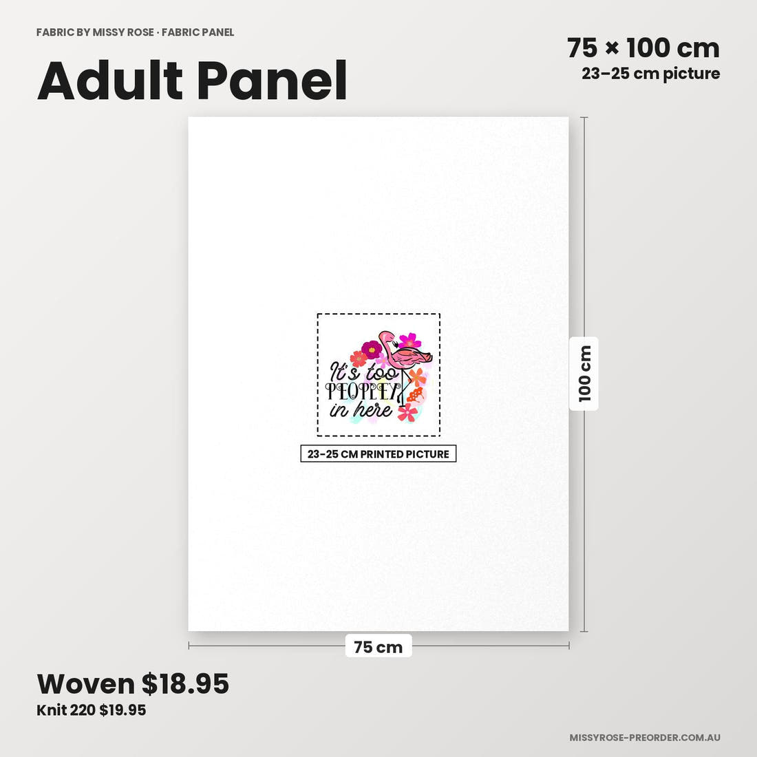 Profanity Fabric Panel 333 adult panel sizing – 23–25 cm printed picture on 75 × 100 cm fabric | Fabric by Missy Rose