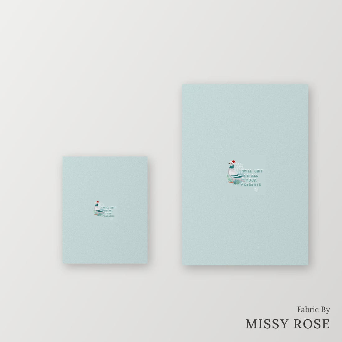 Profanity Fabric Panel 340 – universal and adult panel sizes side by side | Fabric by Missy Rose