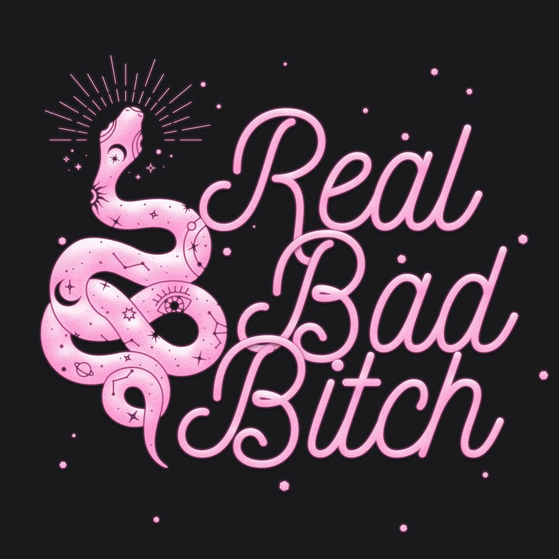 Profanity Fabric Panel 347 – full artwork close-up of the printed picture | Fabric by Missy Rose
