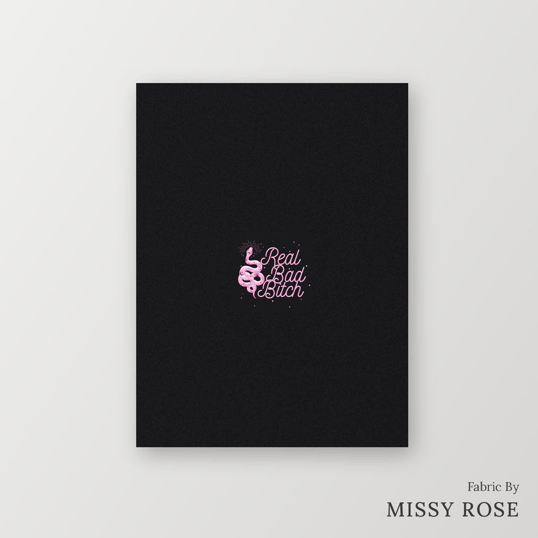 Profanity Fabric Panel 347 – printed fabric panel with centred picture, custom printed to order | Fabric by Missy Rose