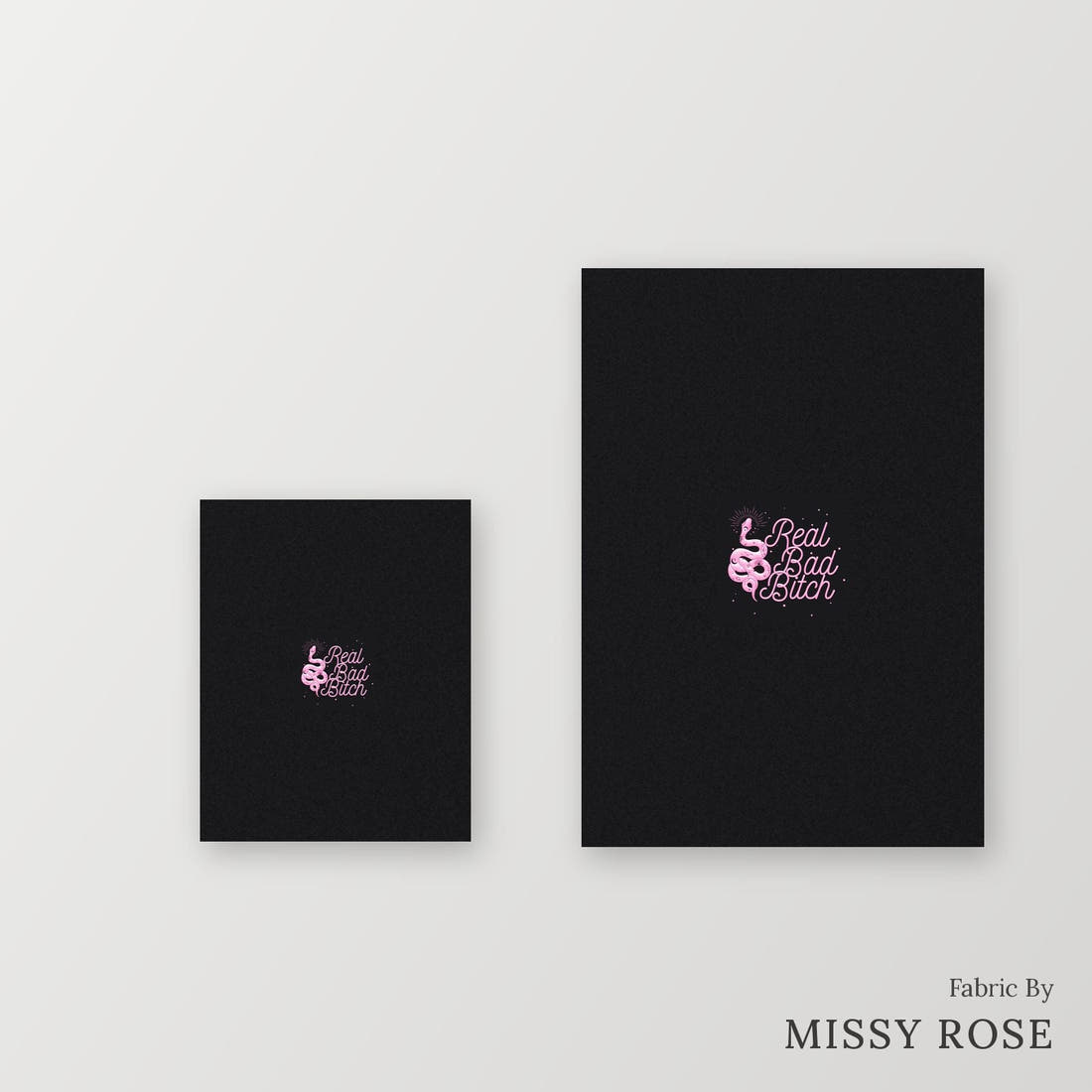 Profanity Fabric Panel 347 – universal and adult panel sizes side by side | Fabric by Missy Rose