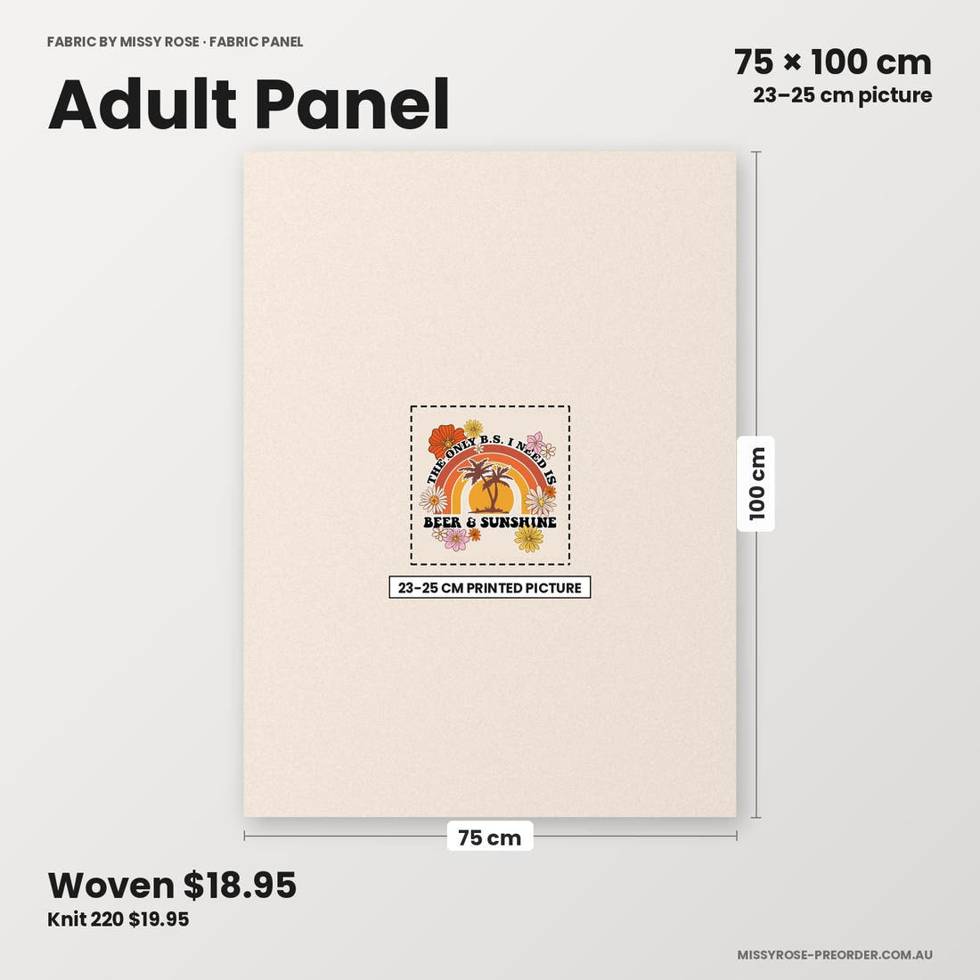 Profanity Fabric Panel 361 adult panel sizing – 23–25 cm printed picture on 75 × 100 cm fabric | Fabric by Missy Rose