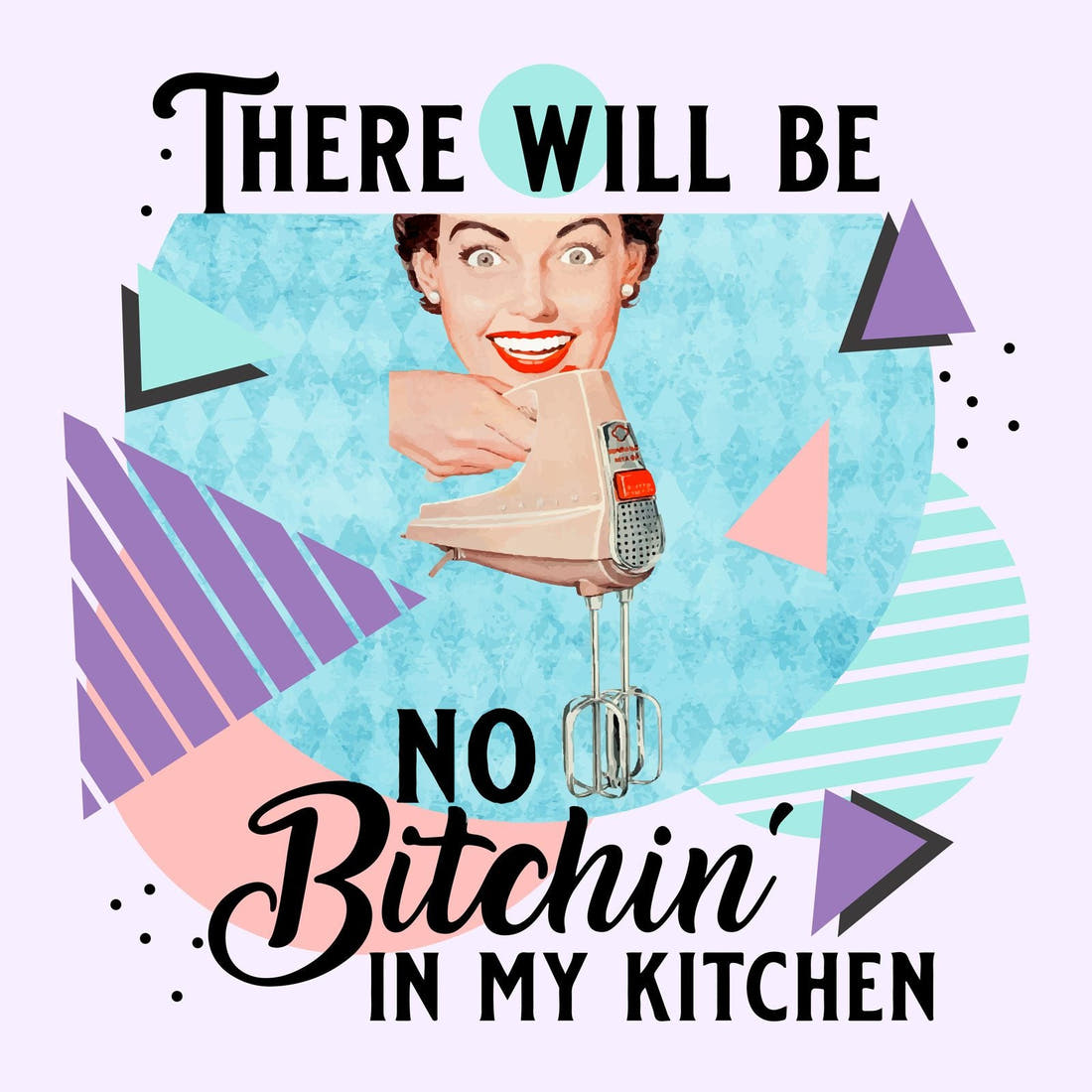 Profanity Fabric Panel 362 – full artwork close-up of the printed picture | Fabric by Missy Rose